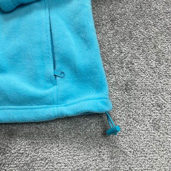 Columbia Jacket Women Small Blue Full Zip Pocket High Neck Fleece Outdoor Hiking - Picture 9 of 13